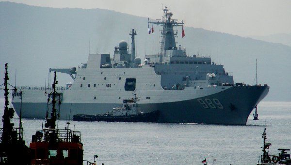 Корабли ВМС Китая отправились на учения в Южно-Китайском море.