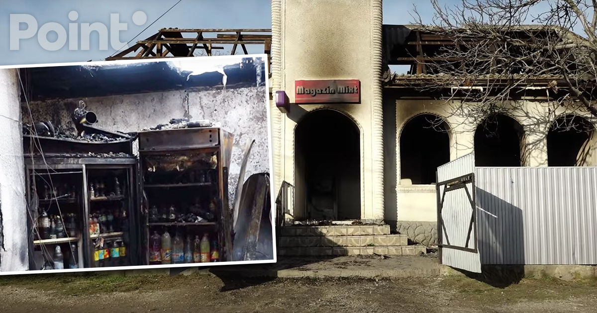 În raionul Fălești a ars un magazin: Proprietarul susține că a fost amenințat.