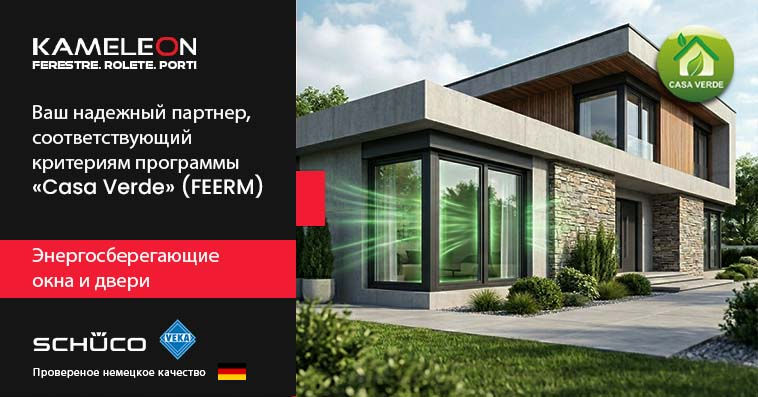 Kameleon - Ваш надежный партнер, соответствующий критериям программы Casa Verde Ⓟ.