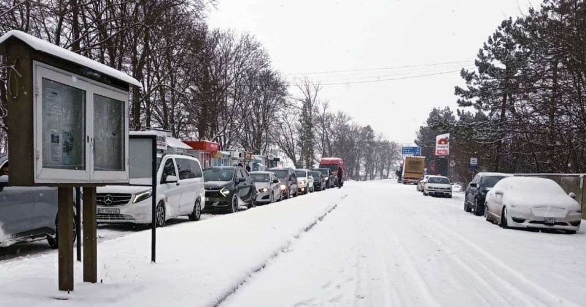 Trafic intens la punctele de ieșire din Republica Moldova.