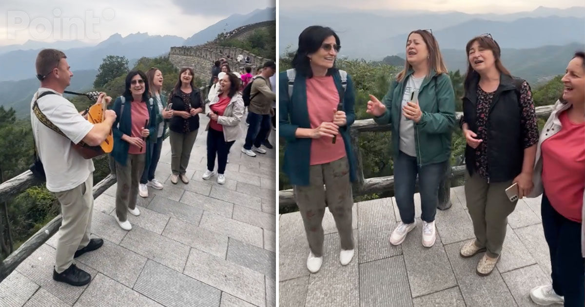 Surorile Osoianu au cântat pe Marele Zid Chinezesc.