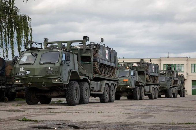Подаренные Украине Литвой бронетранспортеры М113 уже на передовой.