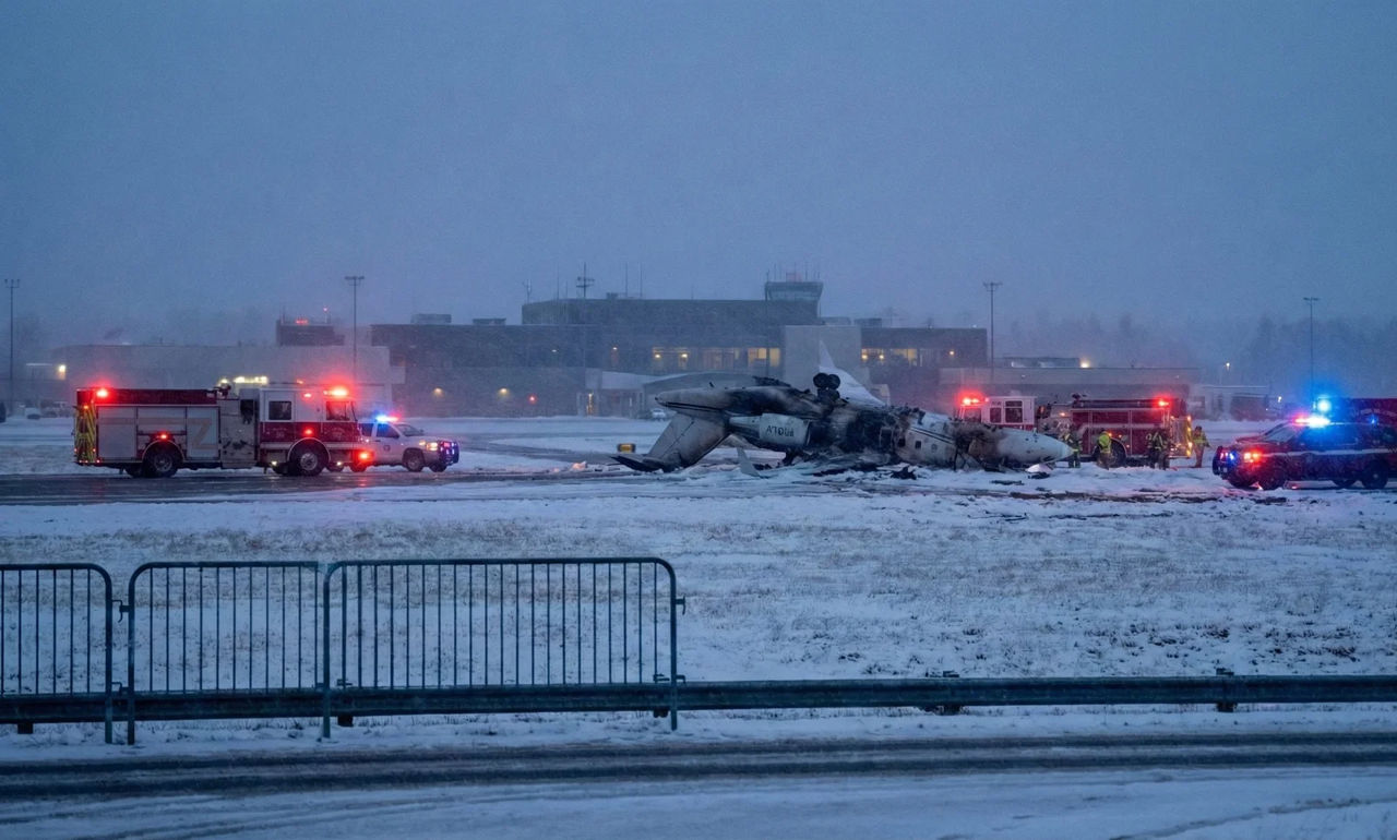 Un avion privat s-a prăbușit pe Aeroportul Bangor din Statele Unite.