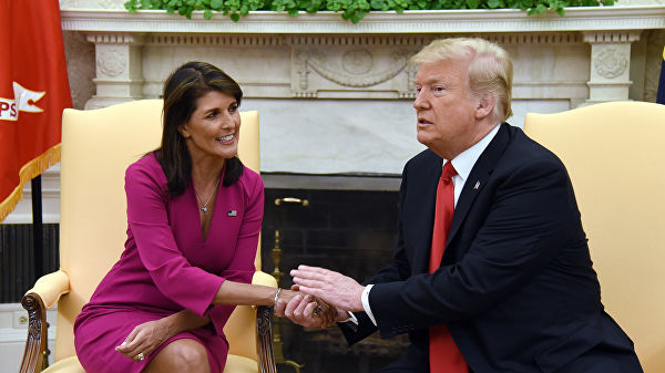 Хейли призналась, что грозила другим странам непредсказуемостью Трампа.