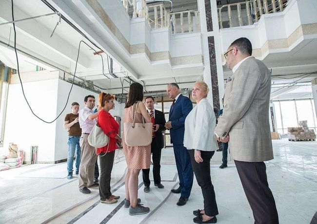 Ремонт здания президентуры находится на завершающей стадии.