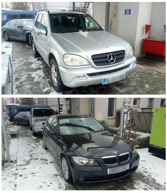 Două autoturisme reținute în lipsa veridicitării certificatelor de înmatriculare în PTF Tudora. 