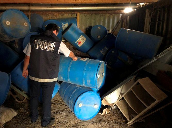 Органы правопорядка в Авдарме изъяли 10 тонн этилового спирта. Фото: nokta.md.