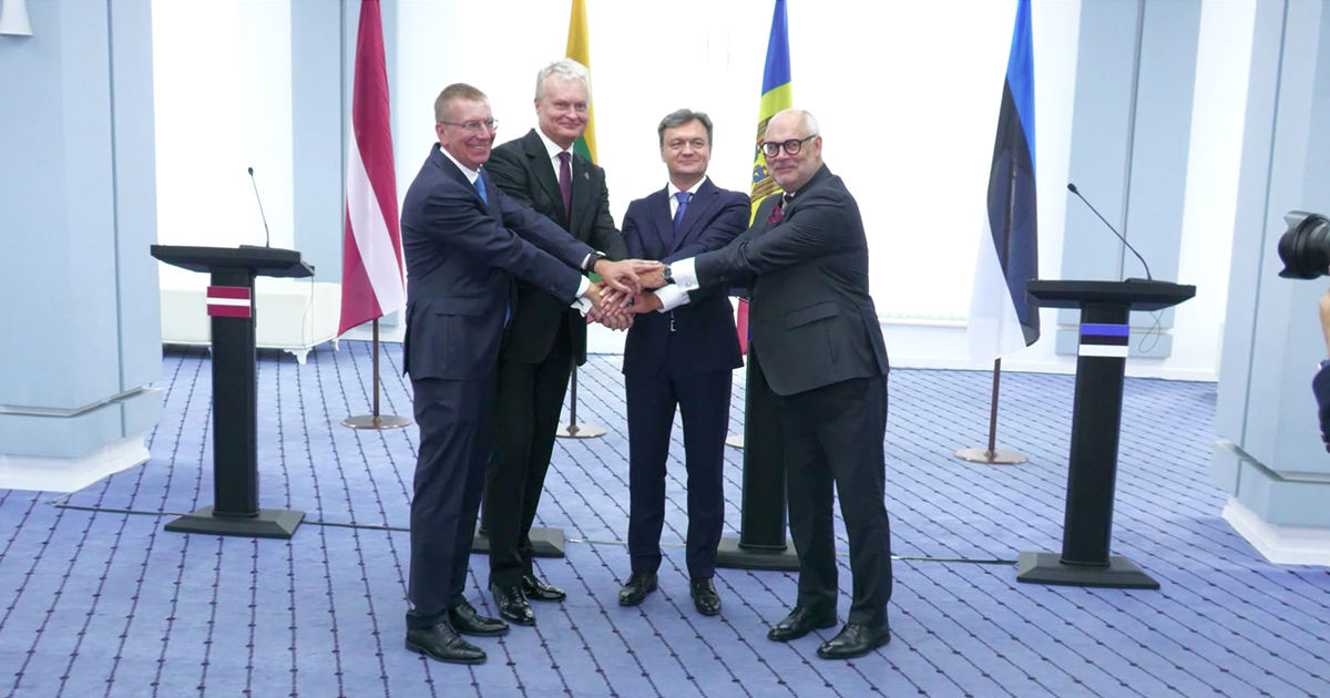 Liderii țărilor baltice au semnat o declarație de susținere a aderării Republicii Moldova la UE.