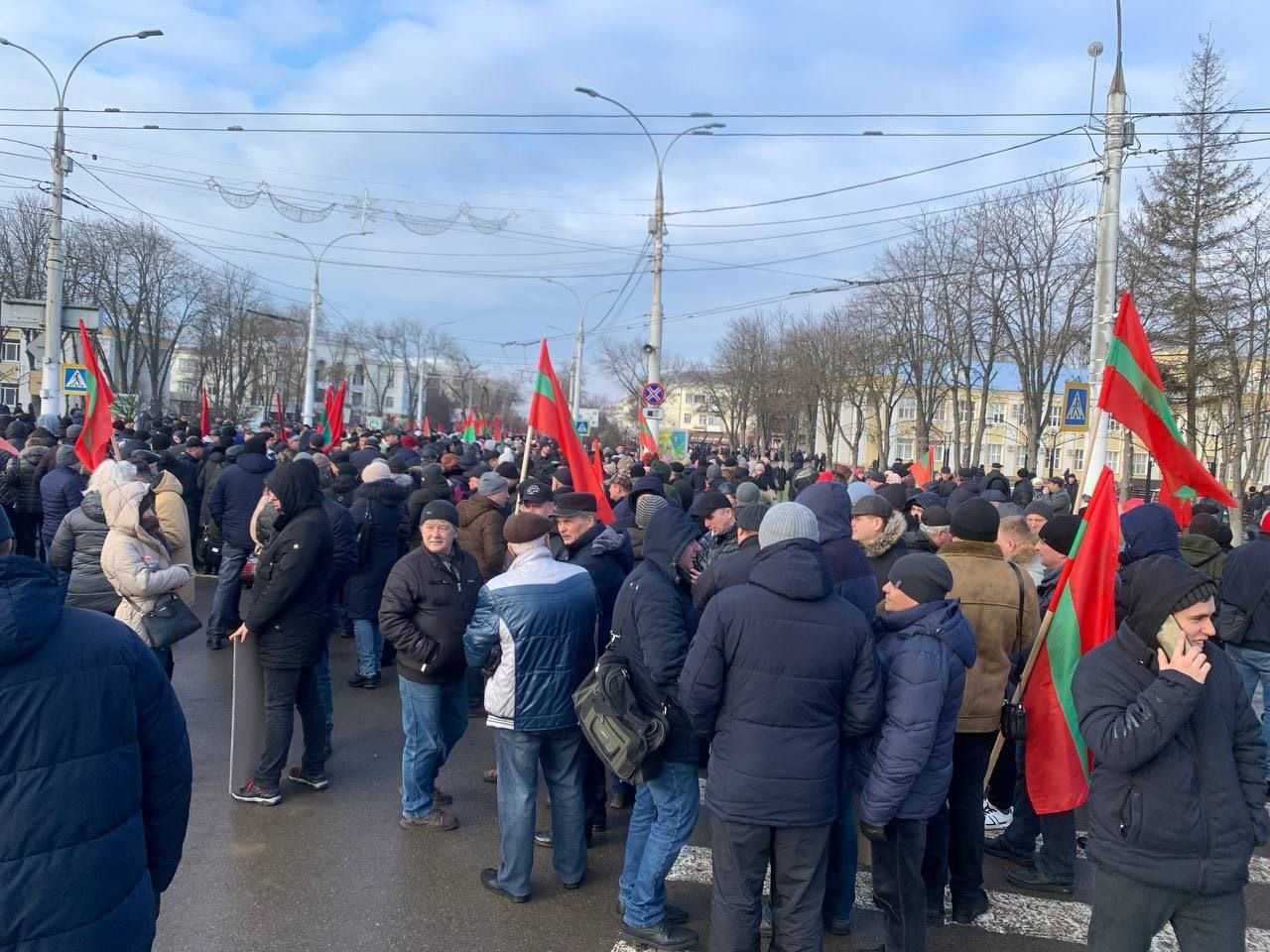 В Тирасполе проходит масштабная акция протеста против пошлин, введенных Кишиневом.