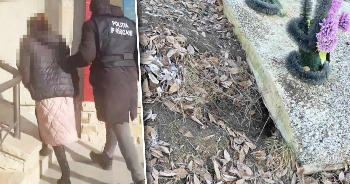 Trei persoane suspectate de profanarea mormintelor, reținute de Poliție.