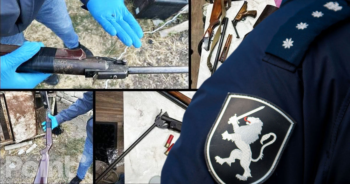 Arme și muniții deținute ilegal, confiscate în raionul Orhei.
