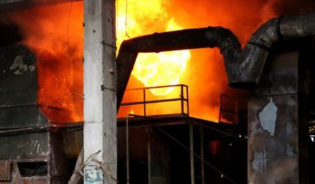 Incendiu la o întreprindere din stânga Nistrului. Foto: jurnal.md