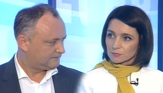 Maia Sandu și Igor Dodon, se învinuiesc reciproc că ar face jocul omului de afaceri Vladimir Plahotniuc.