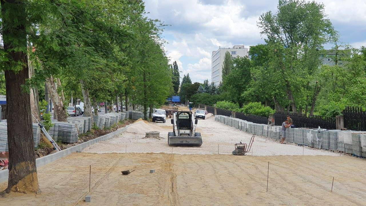 Началось строительство общественной парковки возле парка «Дендрарий».