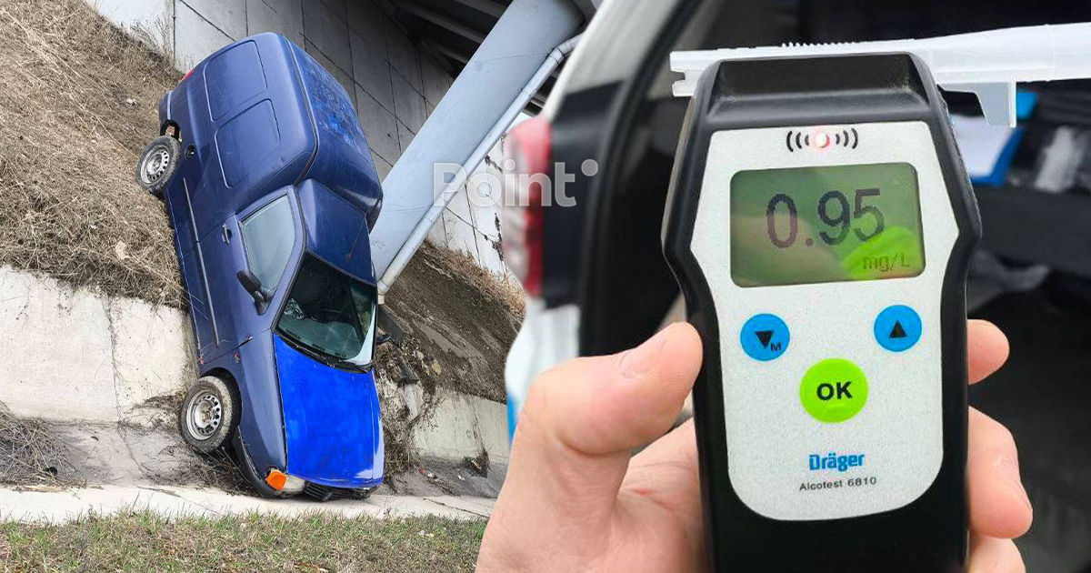 Un bărbat beat a furat o mașină și a provocat un accident rutier la Fălești.