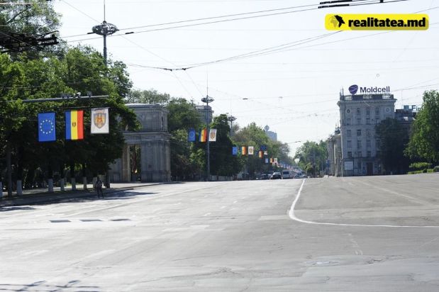 Începând de astăzi, bulevardul Ştefan cel Mare şi Sfânt va deveni un adevărat șantier. Foto: realitatea.md