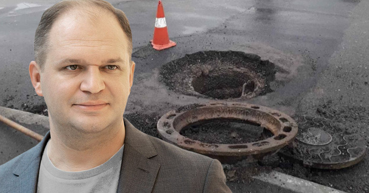 Чебан: Приоритет № 1 - это ремонт дорог и тротуаров. Коллаж: Point.md