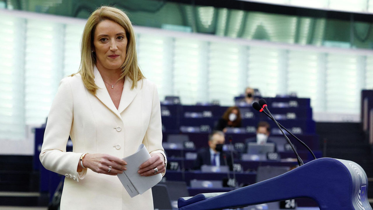 Глава Европарламента Роберта Метсола.