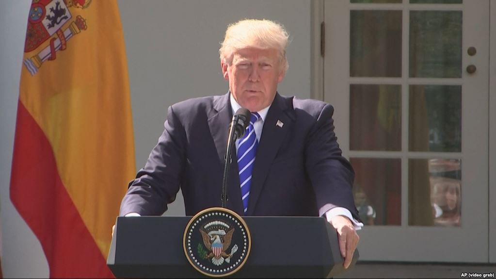 Presedintele Trump a declarat ca se opune tendentilor separatiste ale provinciei Catalonia, din Spania. 