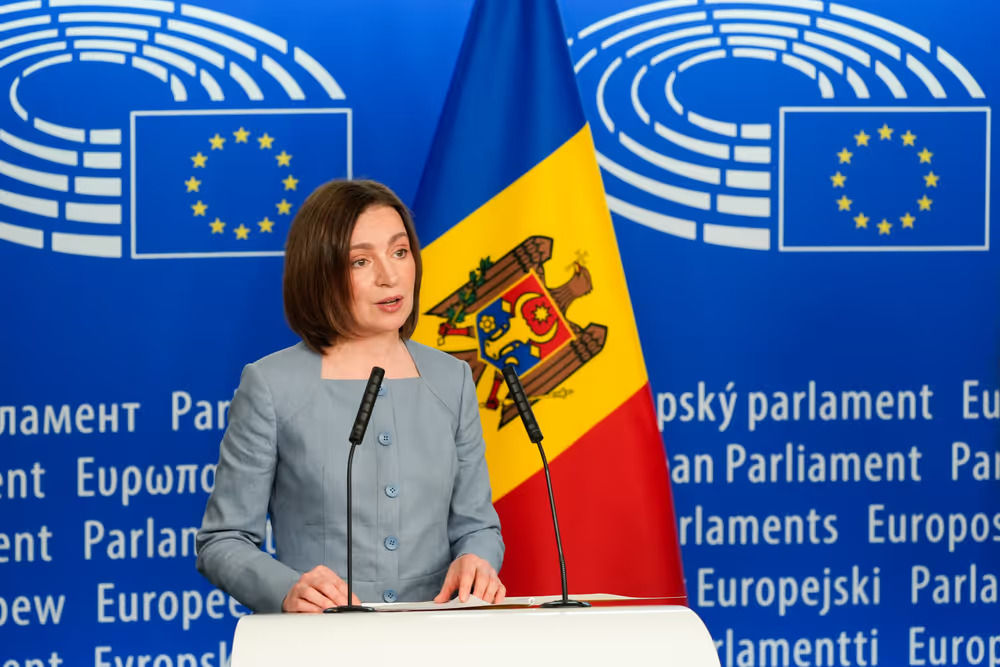 Maia Sandu, la Strasbourg: Moldova este pregătită să deschidă negocierile de aderare la UE.