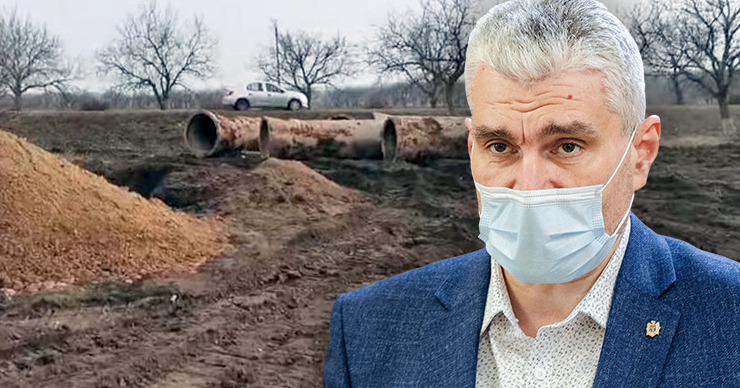 Слусарь: С ирригационной станции в Штефан-Водэ вывезли сотни труб. Коллаж: Point.md