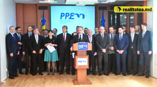 Iurie Leancă a prezentat azi grupul de iniţiativă pentru lansarea Partidului Popular European din Moldova.