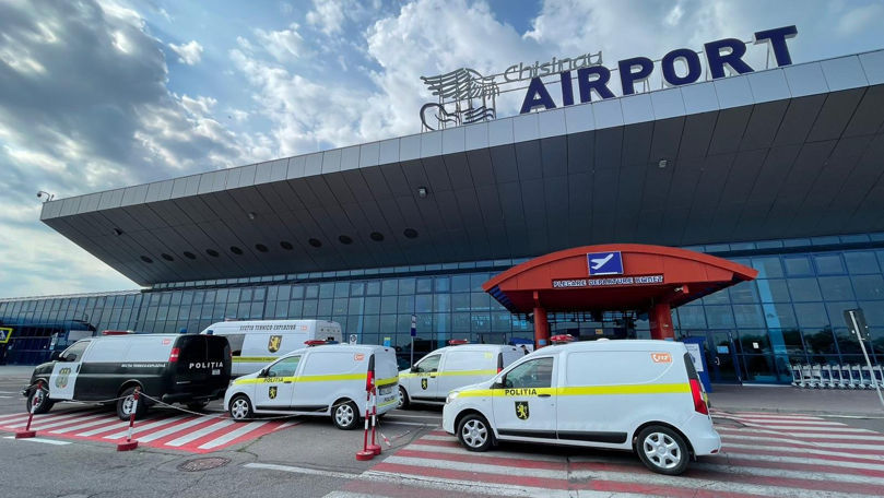  Alertă falsă cu bombă la Aeroportul Internațional Chișinău. Poliția a anticipat astfel de scenarii.