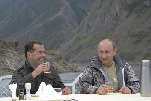 Медведев подчеркнул, что решение об ответном ударе по Грузии в 2008 году было им как президентом страны принято именно в тот момент, в который это требовалось. Фото: gazeta.ru