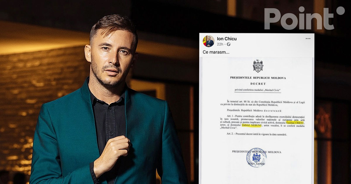 Crețu, nemulțumit de criticile lui Chicu privind medalia „Meritul Civic”: Ce ați făcut voi pentru sat din banii voștri?