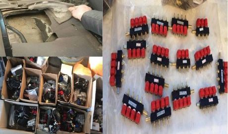 Doi bărbaţi de 45 şi 57 de ani sunt suspectaţi de contrabandă cu marfă adusă din Ucraina. Foto: igp.gov.md