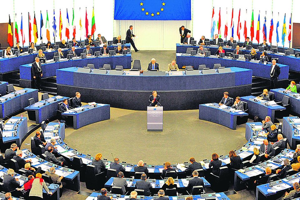 Заседание в Европарламенте.