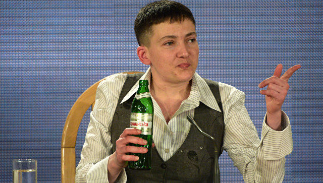 Украинская летчица Надежда Саченко.