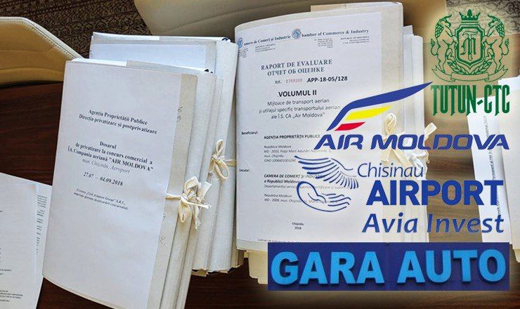 Контракты с аэропортом, Air Moldova, Tutun CTC, автовокзалами пересмотрят.