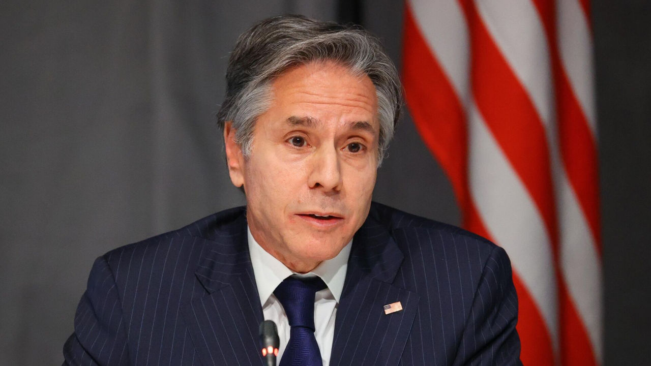 Госсекретарь США Энтони Блинкен.
