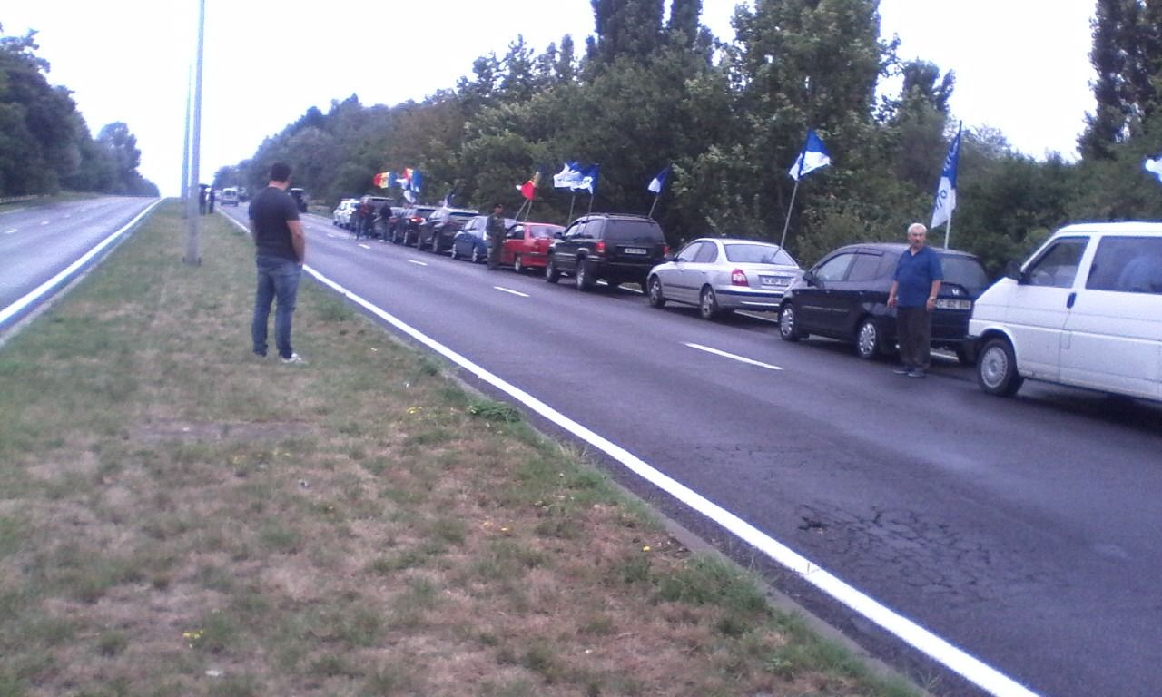 В День освобождения Молдовы "Наша Партия" провела автопробег.
