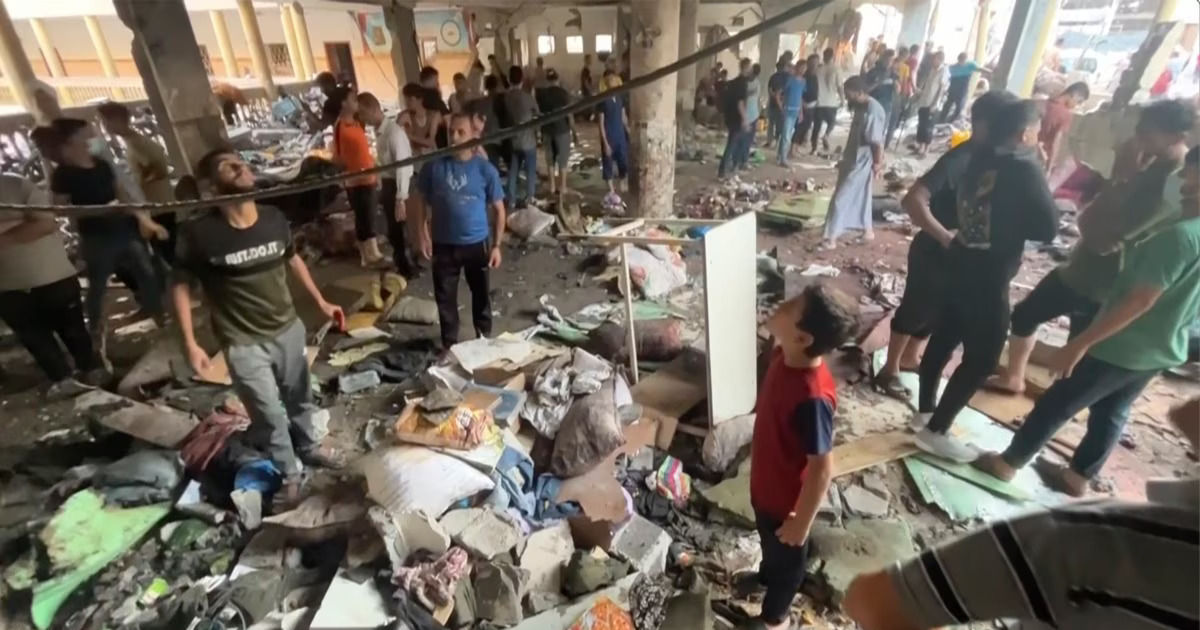 Israelul a lovit clădirea unei școli din Gaza.
