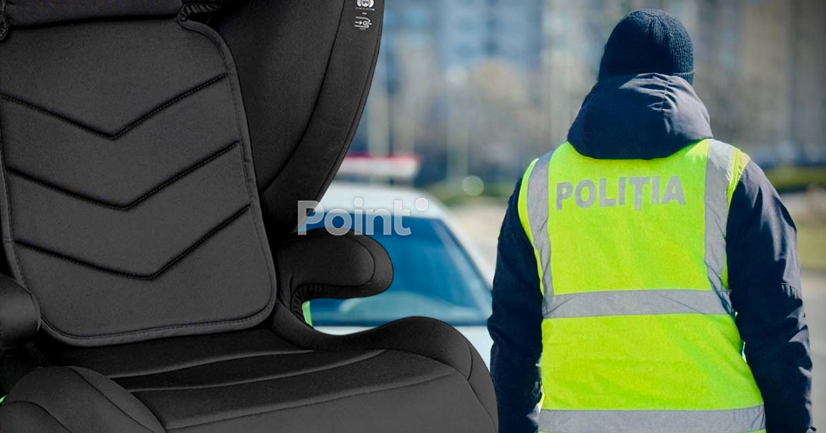 Poliția: Tot mai mulți părinți ignoră utilizarea scaunelor auto pentru copii.