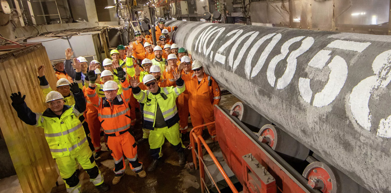 Nord Stream 2 AG сварил последнюю трубу второй нитки газопровода.