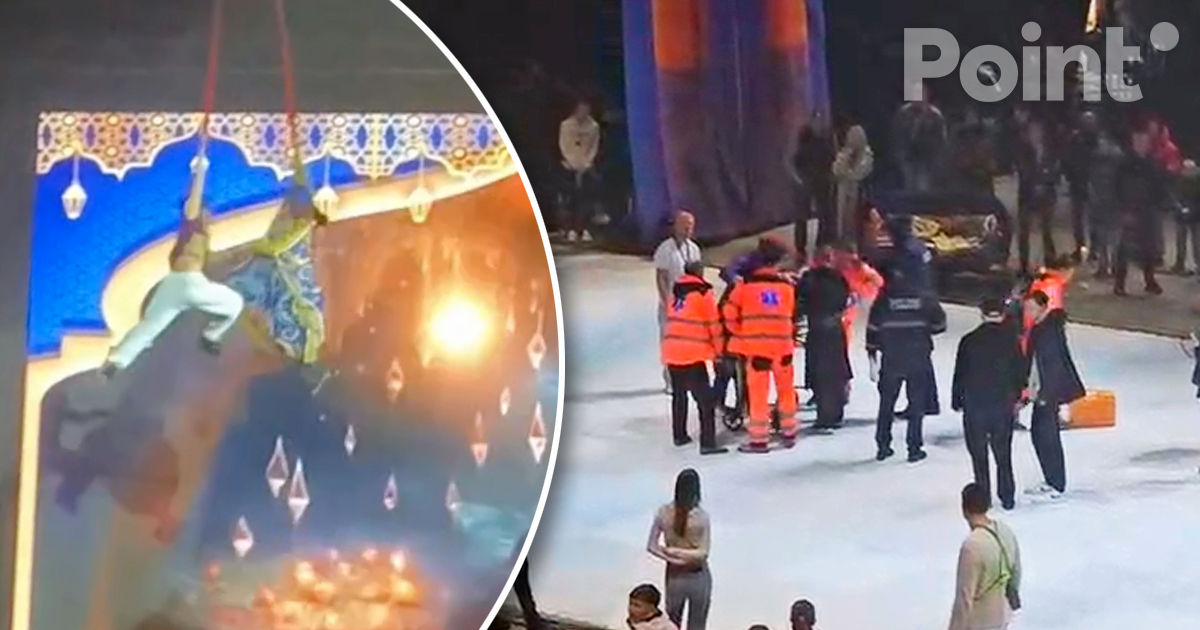 Acrobata care a căzut de la înălțime în timpul unui spectacol, transferată din reanimare.