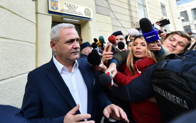 Liviu Dragnea, liderul partidului de la guvernare din România. 