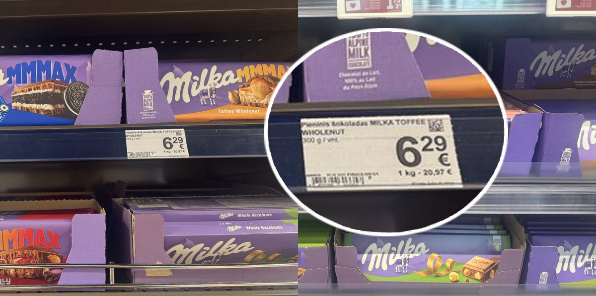 Milka pentru elită: Ciocolata devine un produs de lux în Lituania.