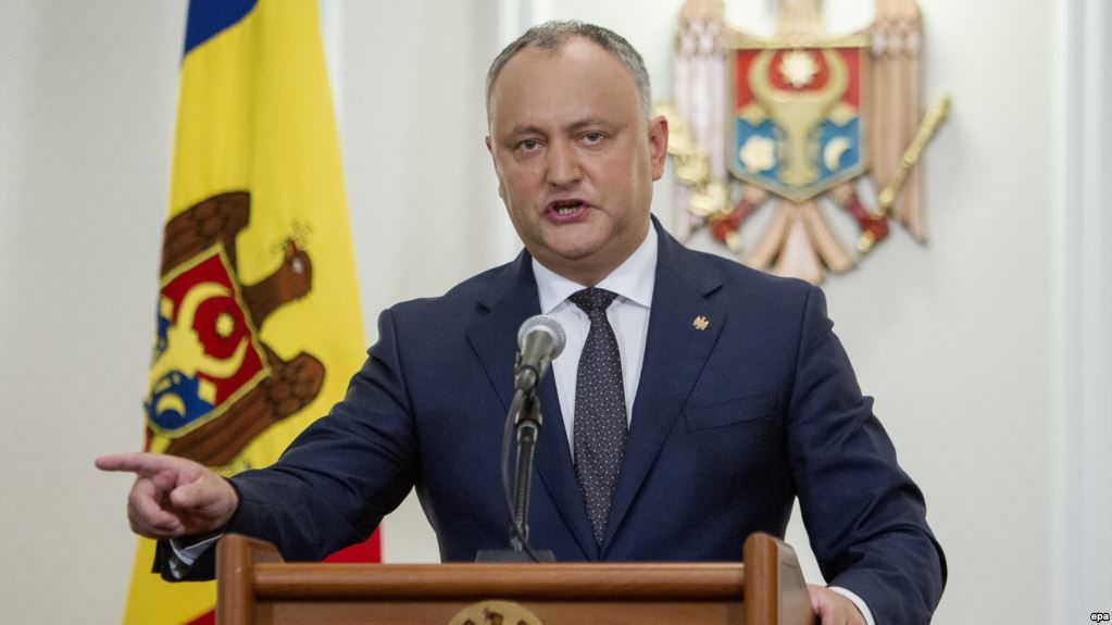 Dodon va întoarce legea antipropagandă în Parlament pe 21 decembrie. Foto: rferl.org