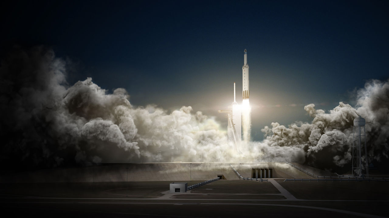SpaceX poate intra marţi în istorie după lansarea celei mai puternice rachete din lume.