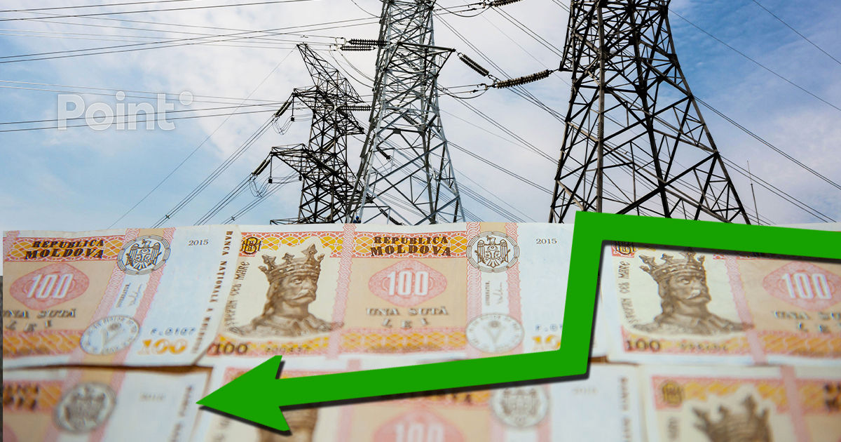 Energia electrică procurată de Energocom, mai ieftină cu aproape 14% în luna februarie.