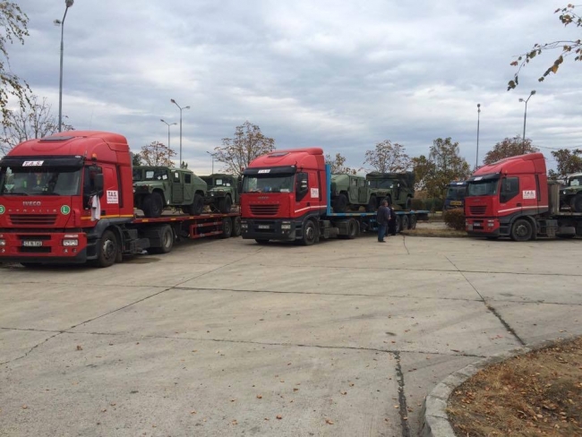 Un lot de circa 50 de mașini militare de tip „hammer” a fost donat de Guvernul Statelor Unite Armatei Naționale a Republicii Moldova.