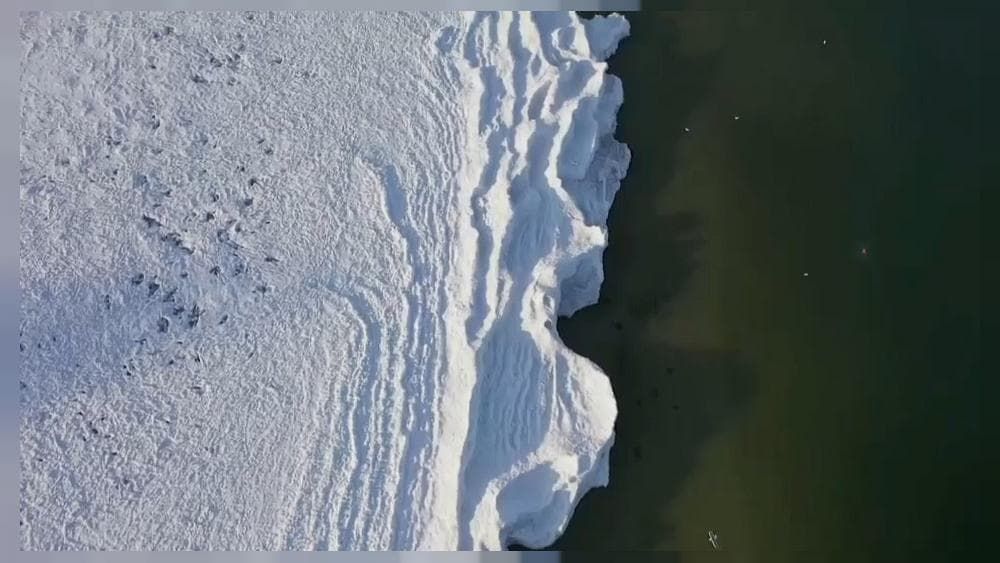 Балтийское море замерзло впервые за много лет.