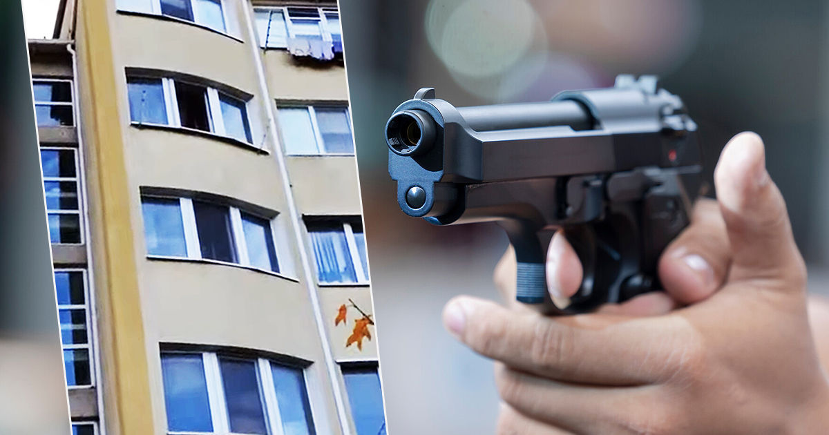 Angajatul unui penitenciar a tras în aer cu arma de pe geamul unui bloc din Capitală: Se efectuează o anchetă.