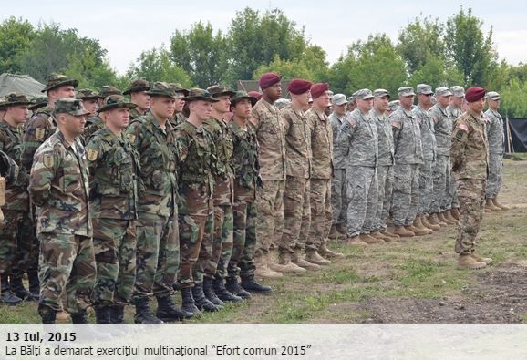 Exerciţii militare multinaţionale în nordul Moldovei. Foto: army.md
