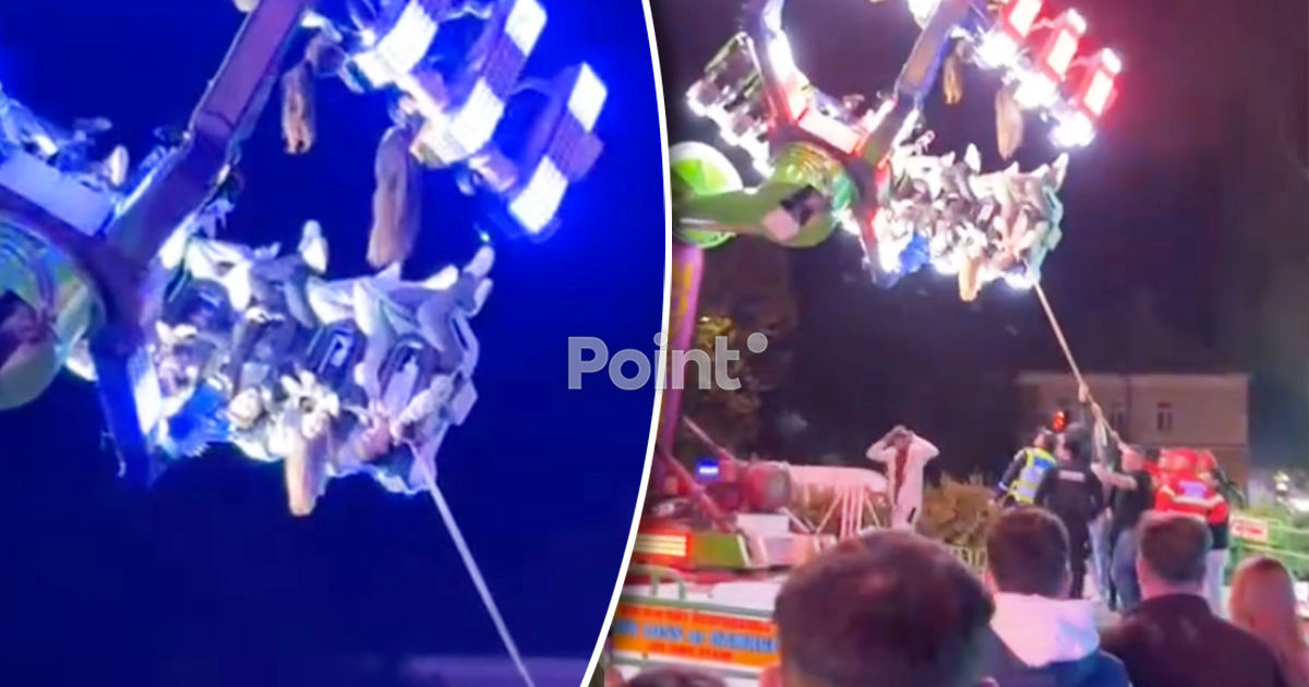 В Румынии 17 детей застряли на карусели, шестеро попали в больницу.