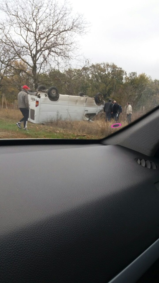 31-летний водитель микроавтобуса уснул за рулем. Фото: today.md.